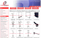 Desktop Screenshot of clothesrails.e-shopfittings.co.uk